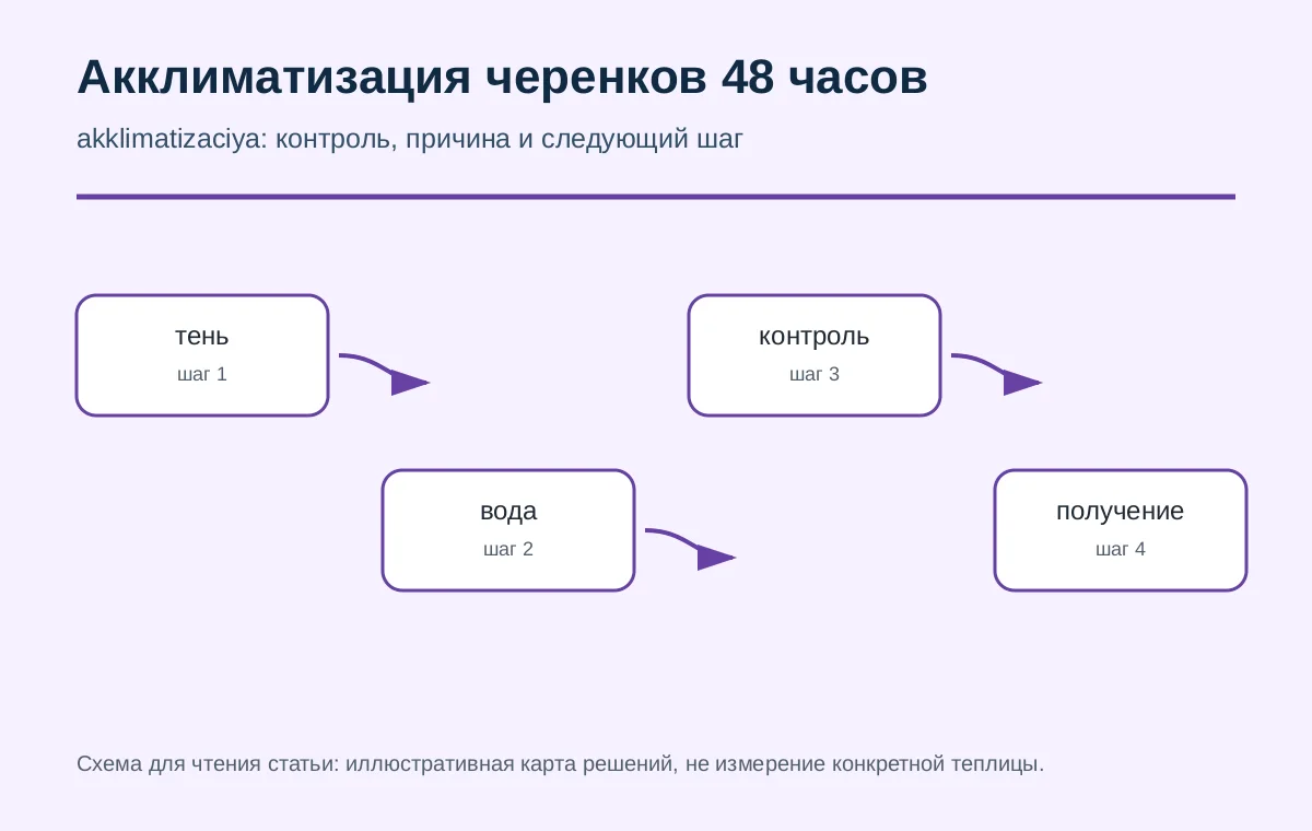 Диагностика на 3-7 день: тургор, основание стебля, каллюс, проветривание и первый полив
