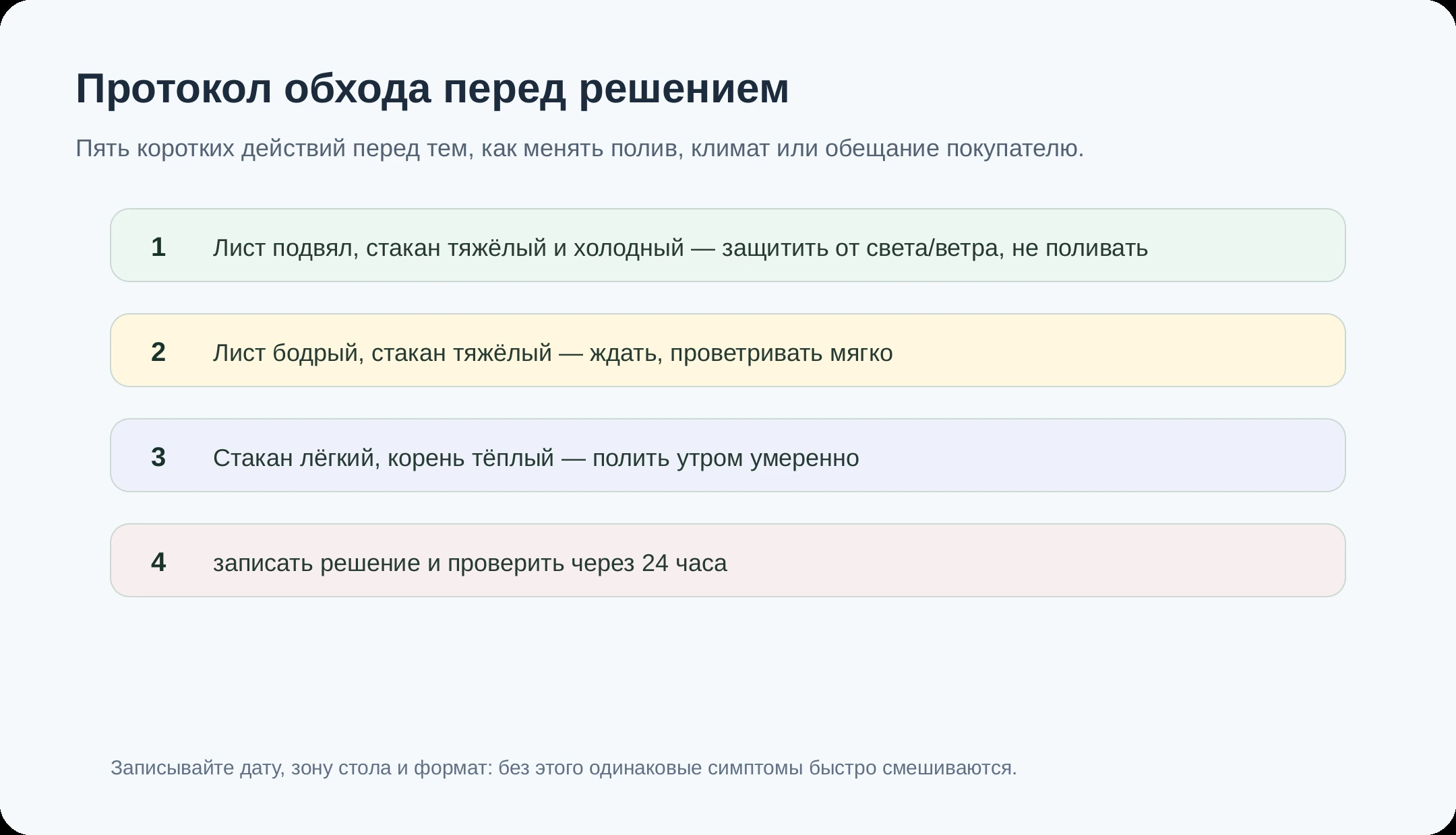 Протокол обхода перед решением